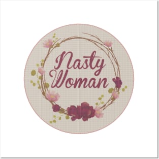 Nasty Woman - Cross Stitch Circle Posters and Art